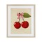 Stupell Industries Cherries with Pink Plaid Bow Framed Print Under Glass, design by Christine Simpson Art